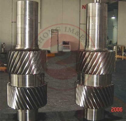 Forged shaft, ASTM Standard 18CrNiMo7-6 mining industrial forged pinion shaft