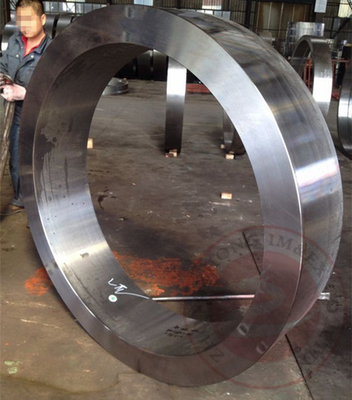 ASTM A388 EN10228 Rolled Ring Flange Forged 50 ton , Carbon Steel Flange Forging