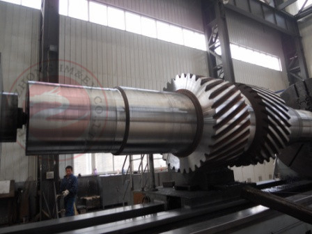 Forged shaft, ASTM Standard 18CrNiMo7-6 mining industrial forged pinion shaft