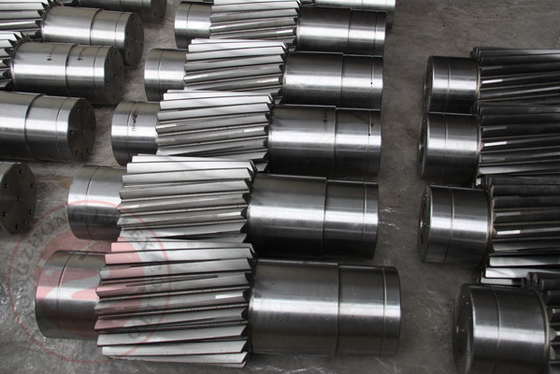 EN 10228 ASTM variable speed gear shaft, carburizing steel gear shaft, forged pinion shaft