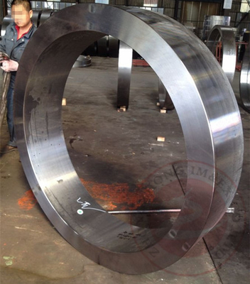 DIN ASTM EN Hydraulic Rolled Ring Flange With ingot smelting , carbon / alloy Steel forgin