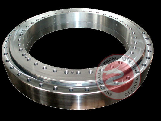 OEM Custom Carbon Steel Ring Flange Forging / Forged Slew Bearing , Height 1500mm