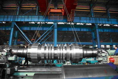 Turbine Rotor shaft, forging, alloy steel, generator turbine rotor, high pressure steam turbine