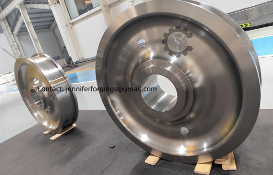 EN 26 AS1444 - X9940-X Crane wheels, wheel forging, alloy steel wheel ring forging trunnion wheel