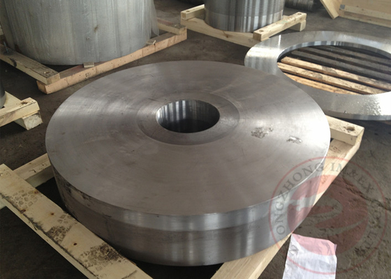 ASTM A388 EN10228 Rolled Ring Flange Forged 50 ton , Carbon Steel Flange Forging