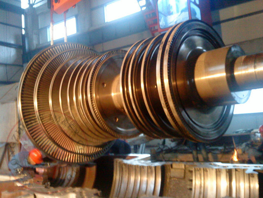 Max. 300,000KW high wear resistance 25Cr2Ni4MoV forged alloy steel steam turbine rotor, forging, forged turbine, rotor,