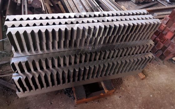gear segment, quenched and tempered gear rack, induction hardening